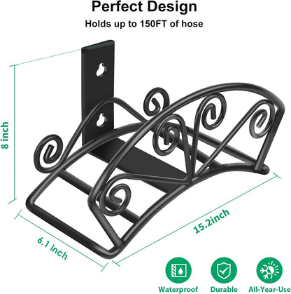 Garden Hose Holder, Heavy Duty 150 ft Capacity Hose Hanger