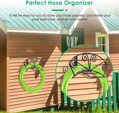 Garden Hose Holder, Heavy Duty 150 ft Capacity Hose Hanger