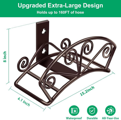 Garden Hose Holder, Heavy Duty 150 ft Capacity Hose Hanger