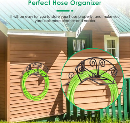 Garden Hose Holder, Heavy Duty 150 ft Capacity Hose Hanger