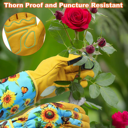 Garden Gloves for Women,Gardening Gloves,Gardening Gift for Lady,Blue,M