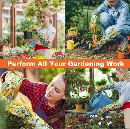 Garden Gloves for Women,Gardening Gloves,Gardening Gift for Lady,Blue,M