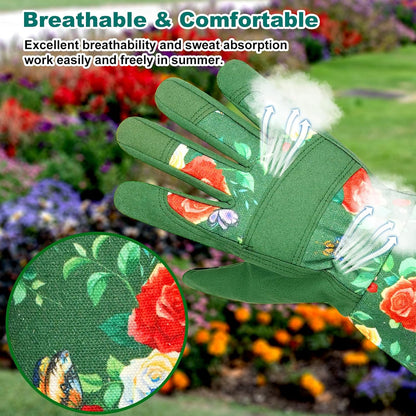 Garden Gloves for Women,Gardening Gloves,Gardening Gift for Lady,Blue,M