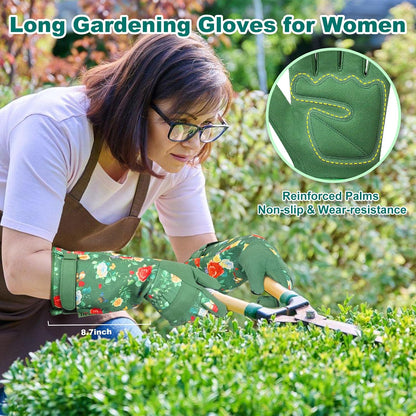 Garden Gloves for Women,Gardening Gloves,Gardening Gift for Lady,Blue,M