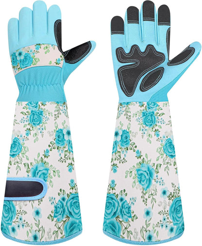 Garden Gloves for Women,Gardening Gloves,Gardening Gift for Lady,Blue,M