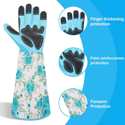 Garden Gloves for Women,Gardening Gloves,Gardening Gift for Lady,Blue,M
