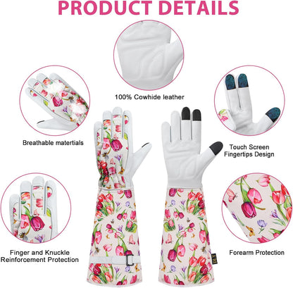 Garden Gloves for Women,Gardening Gloves,Gardening Gift for Lady,Blue,M