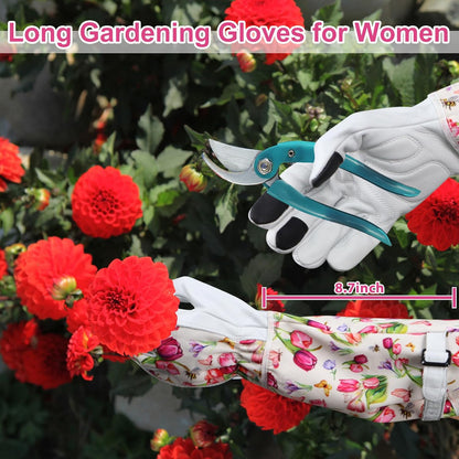Garden Gloves for Women,Gardening Gloves,Gardening Gift for Lady,Blue,M