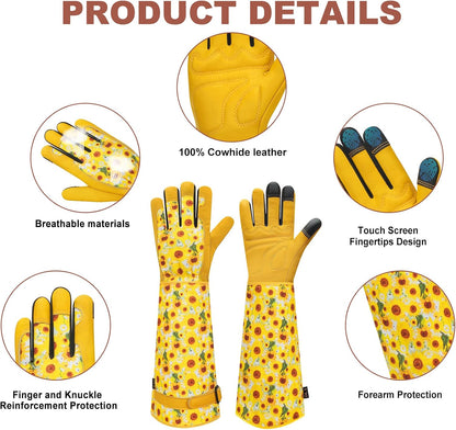 Garden Gloves for Women,Gardening Gloves,Gardening Gift for Lady,Blue,M