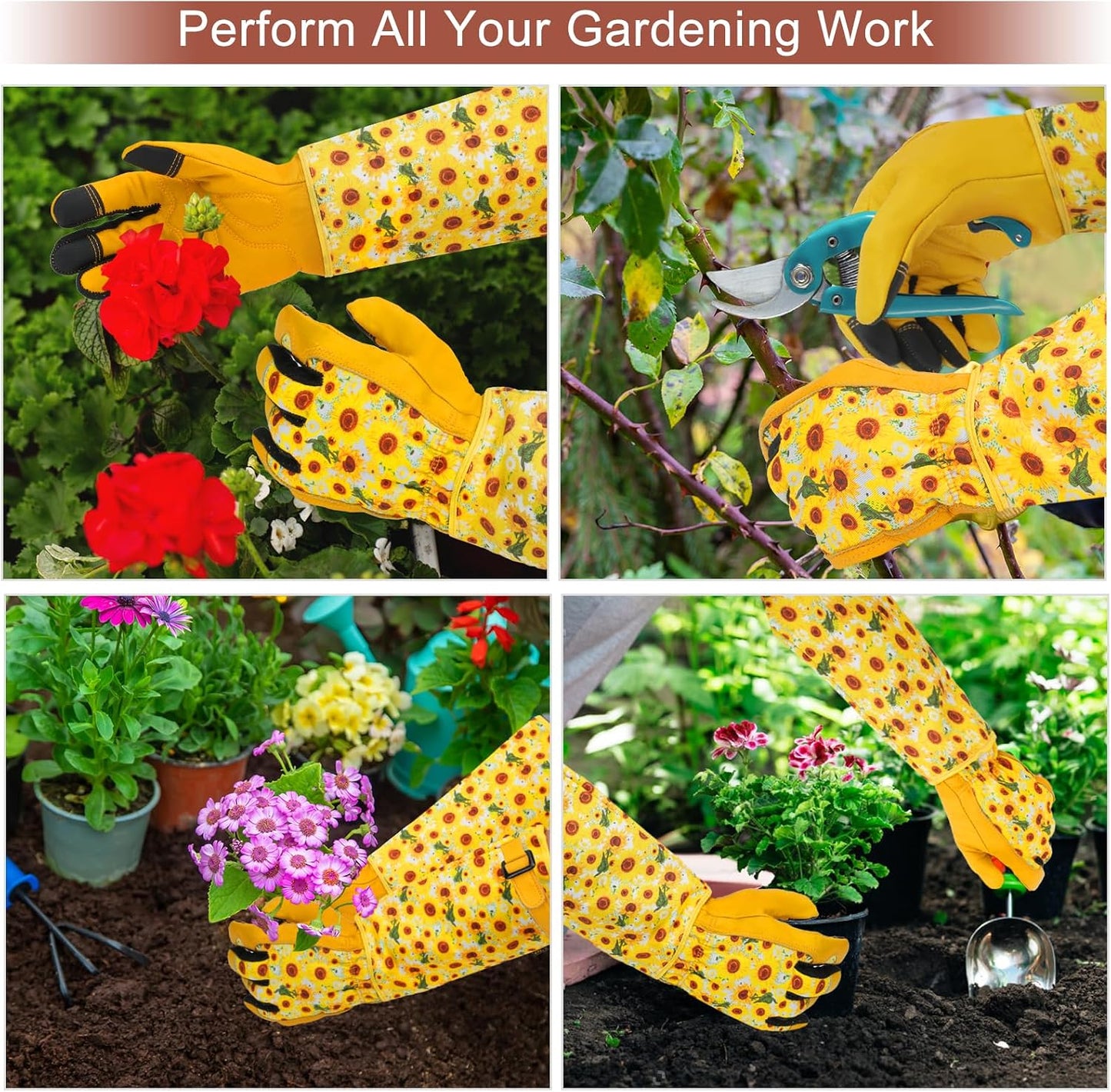 Garden Gloves for Women,Gardening Gloves,Gardening Gift for Lady,Blue,M