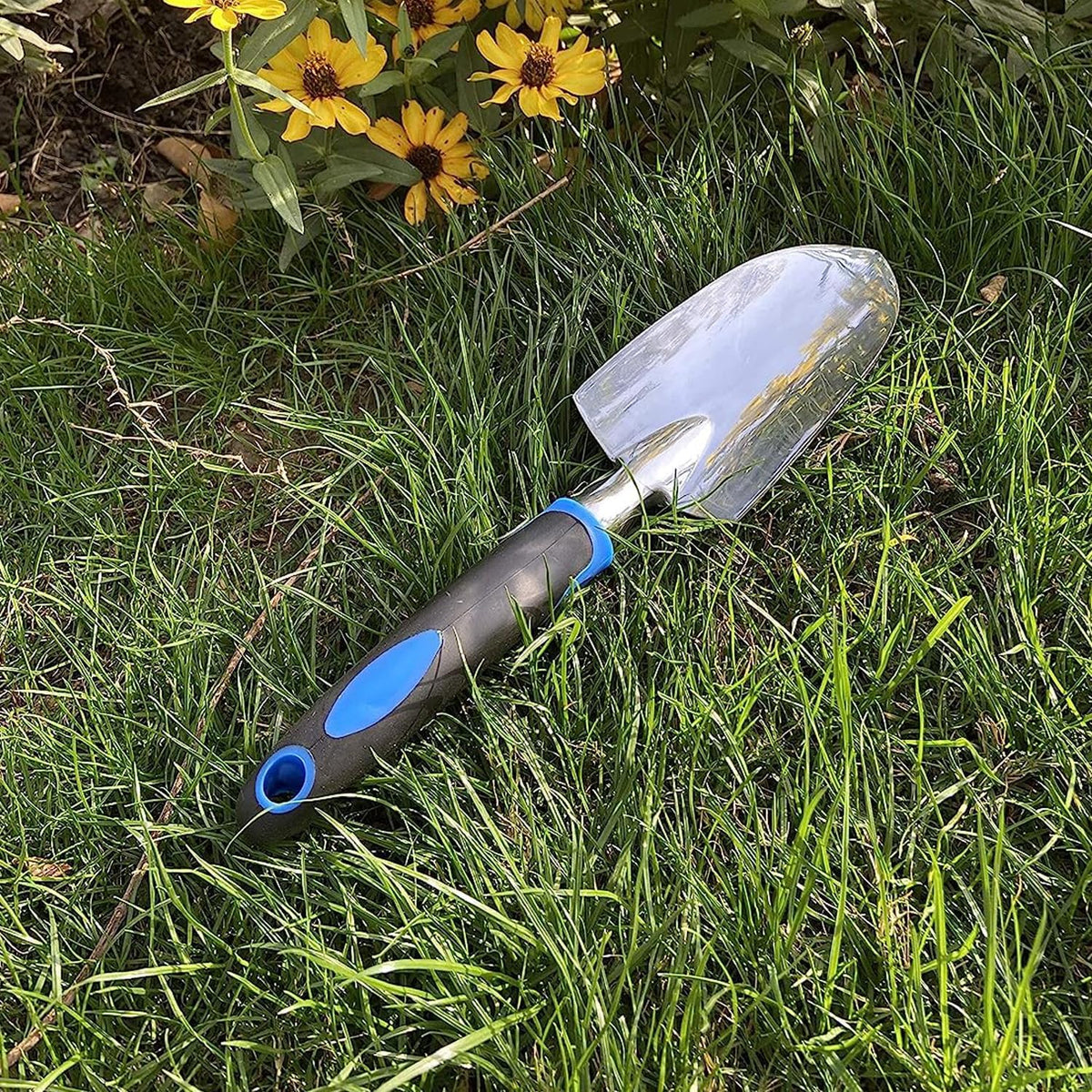 Garden Tool Shovel for Digging Gardening Trowel for Lawn Planting Stainless Steel Spade Wooden Handle Anti Slippery