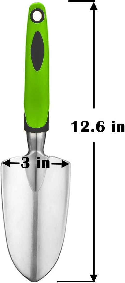 Garden Tool Shovel for Digging Gardening Trowel for Lawn Planting Stainless Steel Spade Wooden Handle Anti Slippery