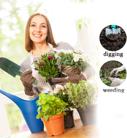 Garden Tool Shovel for Digging Gardening Trowel for Lawn Planting Stainless Steel Spade Wooden Handle Anti Slippery