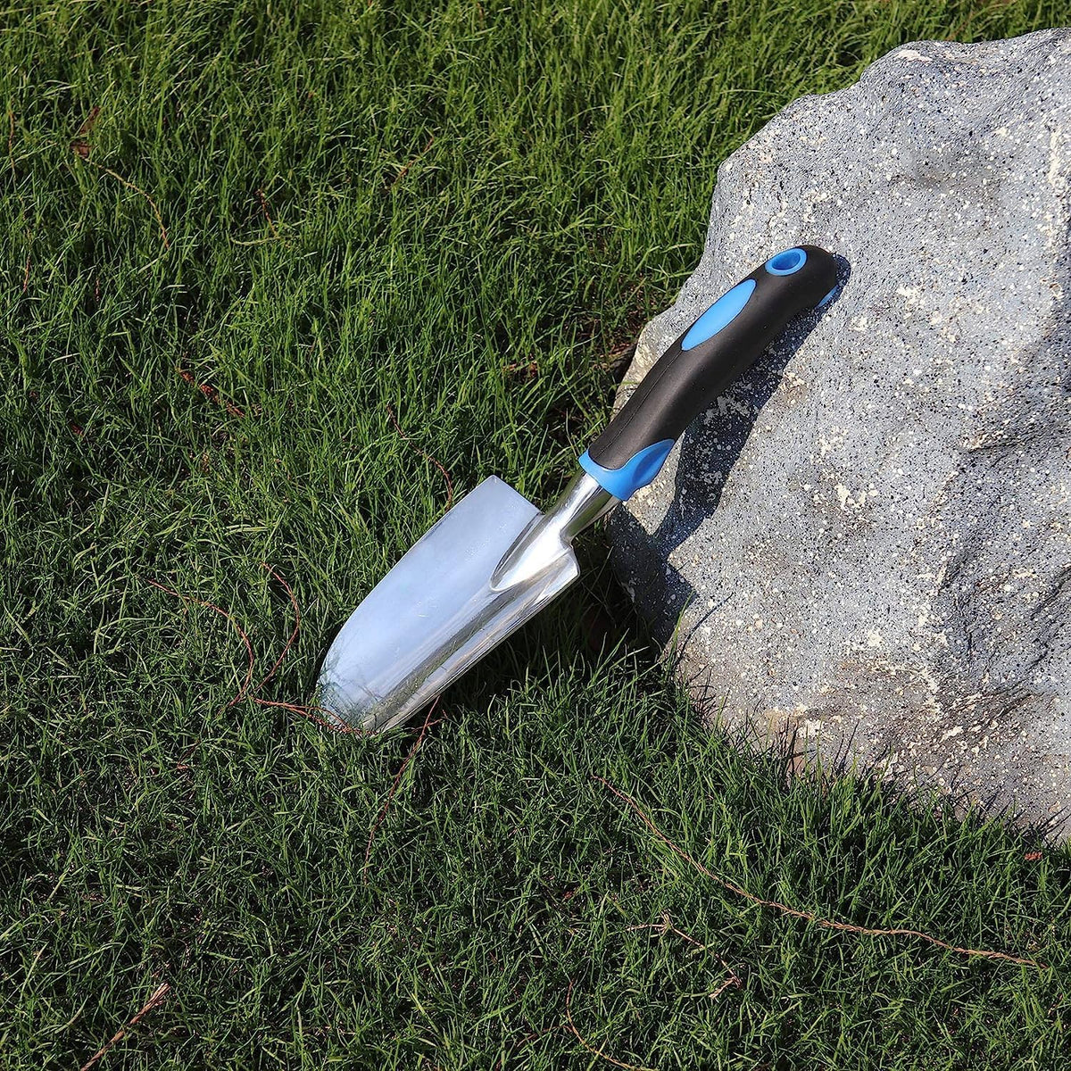 Garden Tool Shovel for Digging Gardening Trowel for Lawn Planting Stainless Steel Spade Wooden Handle Anti Slippery