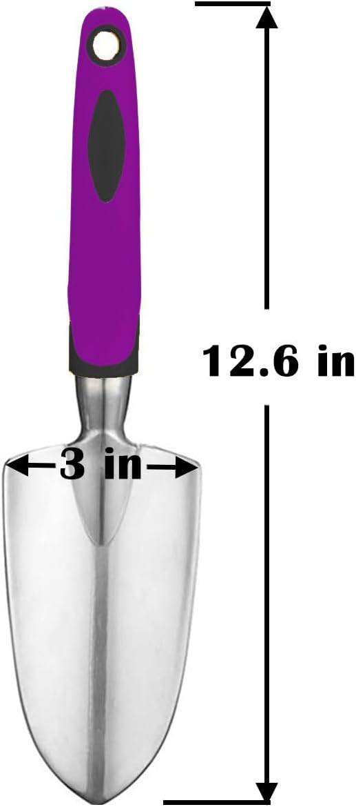 Garden Tool Shovel for Digging Gardening Trowel for Lawn Planting Stainless Steel Spade Wooden Handle Anti Slippery