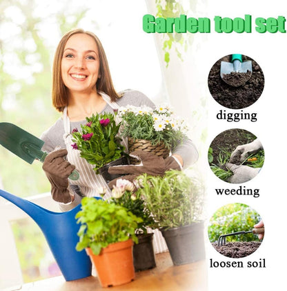 Garden Tool Shovel for Digging Gardening Trowel for Lawn Planting Stainless Steel Spade Wooden Handle Anti Slippery