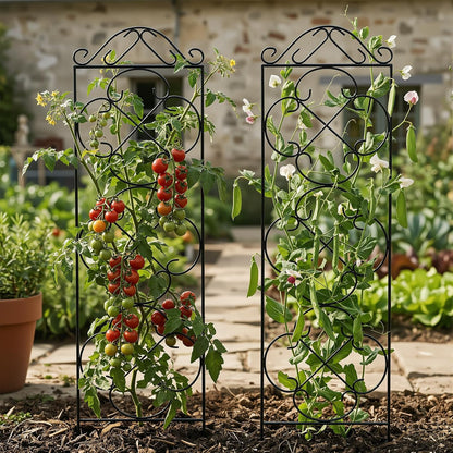 Thealyn 4 Pack 48" x 12.5" Metal Trellis for Potted Plants and Planters