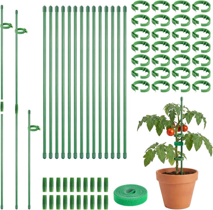 30 Pcs Plant Support Stakes Height Adjustable (17.7, Inches)