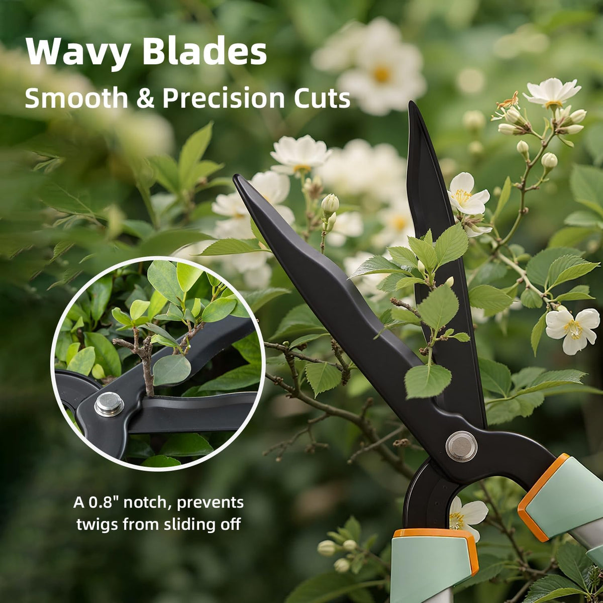 ® Extendable Hedge Shears Lightweight Ultra Sharp Blade for Bushes