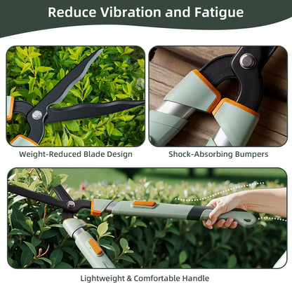 ® Extendable Hedge Shears Lightweight Ultra Sharp Blade for Bushes