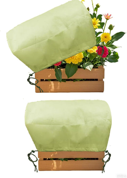 Plant Covers, Freeze Protection for Plants,3 Pack 23.8"*11.8"*11.8" Frost Cloth for Plants，Plant Protectors for Winter，Frost Blankets for Plants， Used for Flower pots, Flower Boxes, Small Plants