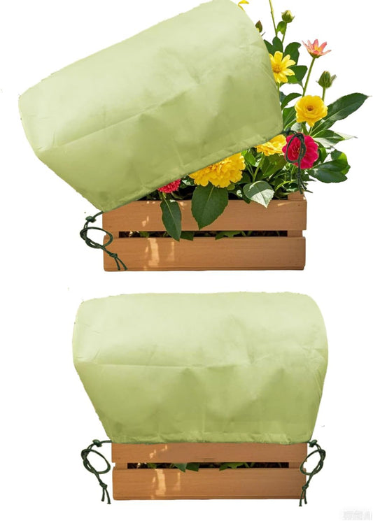 Plant Covers, Freeze Protection for Plants,3 Pack 23.8"*11.8"*11.8" Frost Cloth for Plants，Plant Protectors for Winter，Frost Blankets for Plants， Used for Flower pots, Flower Boxes, Small Plants