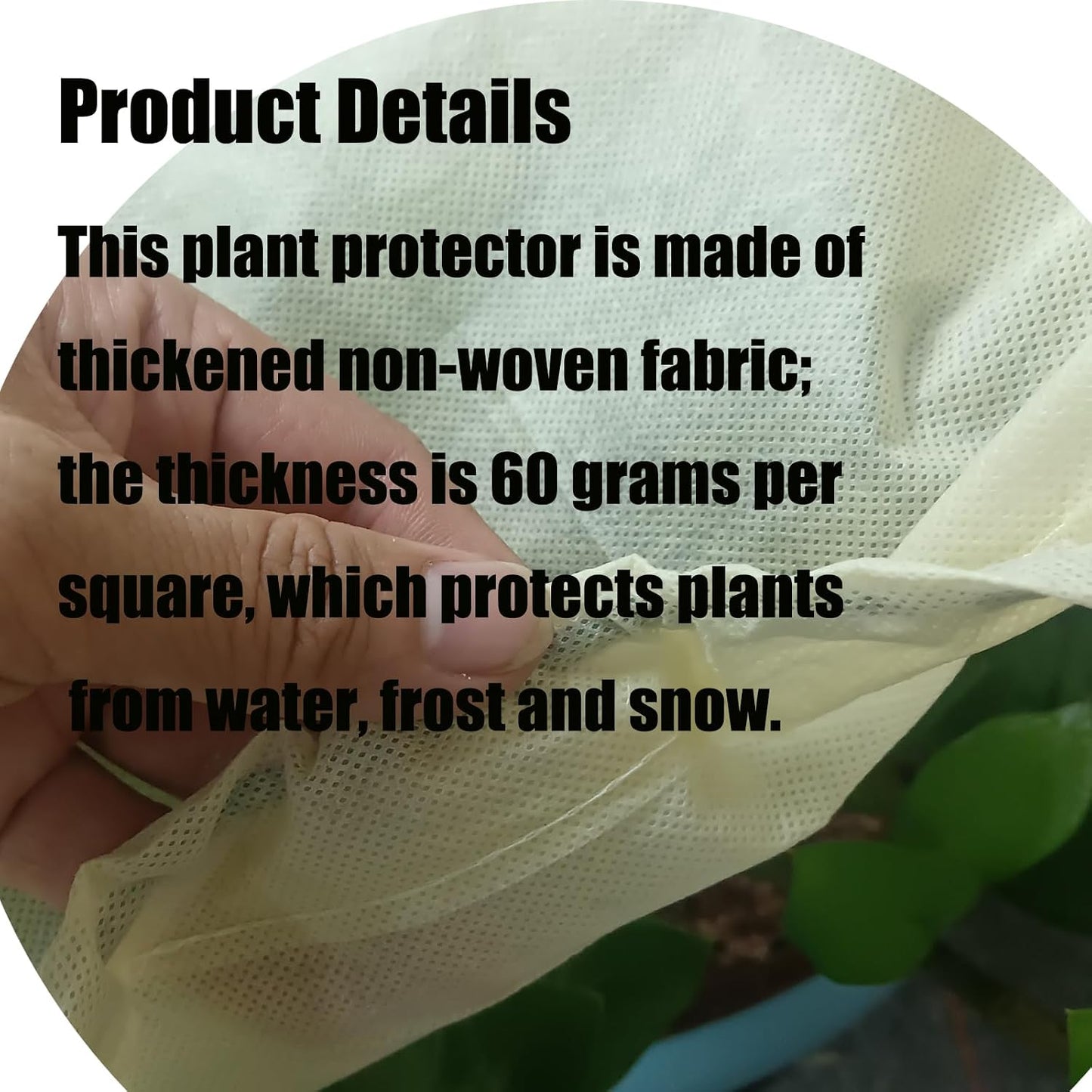 Plant Covers, Freeze Protection for Plants,3 Pack 23.8"*11.8"*11.8" Frost Cloth for Plants，Plant Protectors for Winter，Frost Blankets for Plants， Used for Flower pots, Flower Boxes, Small Plants