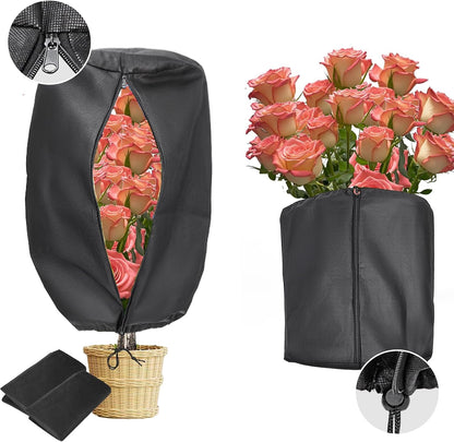 Plant Covers, Freeze Protection for Plants,3 Pack 23.8"*11.8"*11.8" Frost Cloth for Plants，Plant Protectors for Winter，Frost Blankets for Plants， Used for Flower pots, Flower Boxes, Small Plants