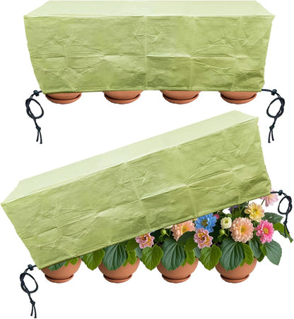 Plant Covers, Freeze Protection for Plants,3 Pack 23.8"*11.8"*11.8" Frost Cloth for Plants，Plant Protectors for Winter，Frost Blankets for Plants， Used for Flower pots, Flower Boxes, Small Plants