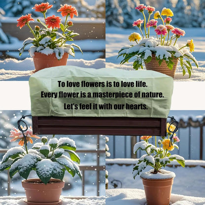 Plant Covers, Freeze Protection for Plants,3 Pack 23.8"*11.8"*11.8" Frost Cloth for Plants，Plant Protectors for Winter，Frost Blankets for Plants， Used for Flower pots, Flower Boxes, Small Plants