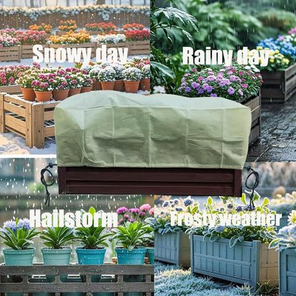 Plant Covers, Freeze Protection for Plants,3 Pack 23.8"*11.8"*11.8" Frost Cloth for Plants，Plant Protectors for Winter，Frost Blankets for Plants， Used for Flower pots, Flower Boxes, Small Plants