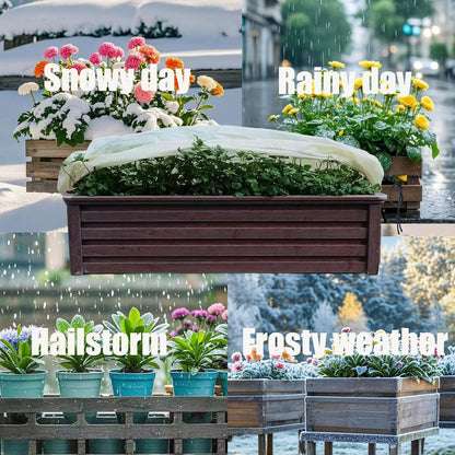 Plant Covers, Freeze Protection for Plants,3 Pack 23.8"*11.8"*11.8" Frost Cloth for Plants，Plant Protectors for Winter，Frost Blankets for Plants， Used for Flower pots, Flower Boxes, Small Plants