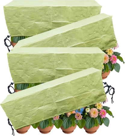 Plant Covers, Freeze Protection for Plants,3 Pack 23.8"*11.8"*11.8" Frost Cloth for Plants，Plant Protectors for Winter，Frost Blankets for Plants， Used for Flower pots, Flower Boxes, Small Plants