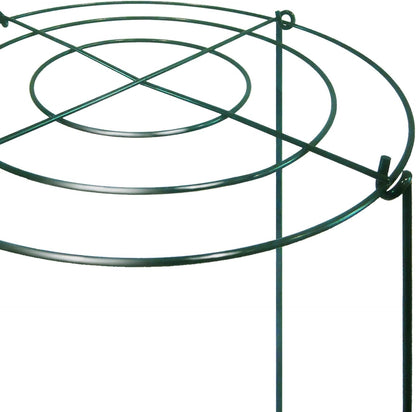 4 Sets Peony Support Cage,14"Diax32"High Heavy Duty Metal Plant Support,Grow Through Hoops Grids with 4 Thickened 5mm Legs,Strong Support Brace for Heavy Blossoms,Flower Support Ring for Peonies,Rose
