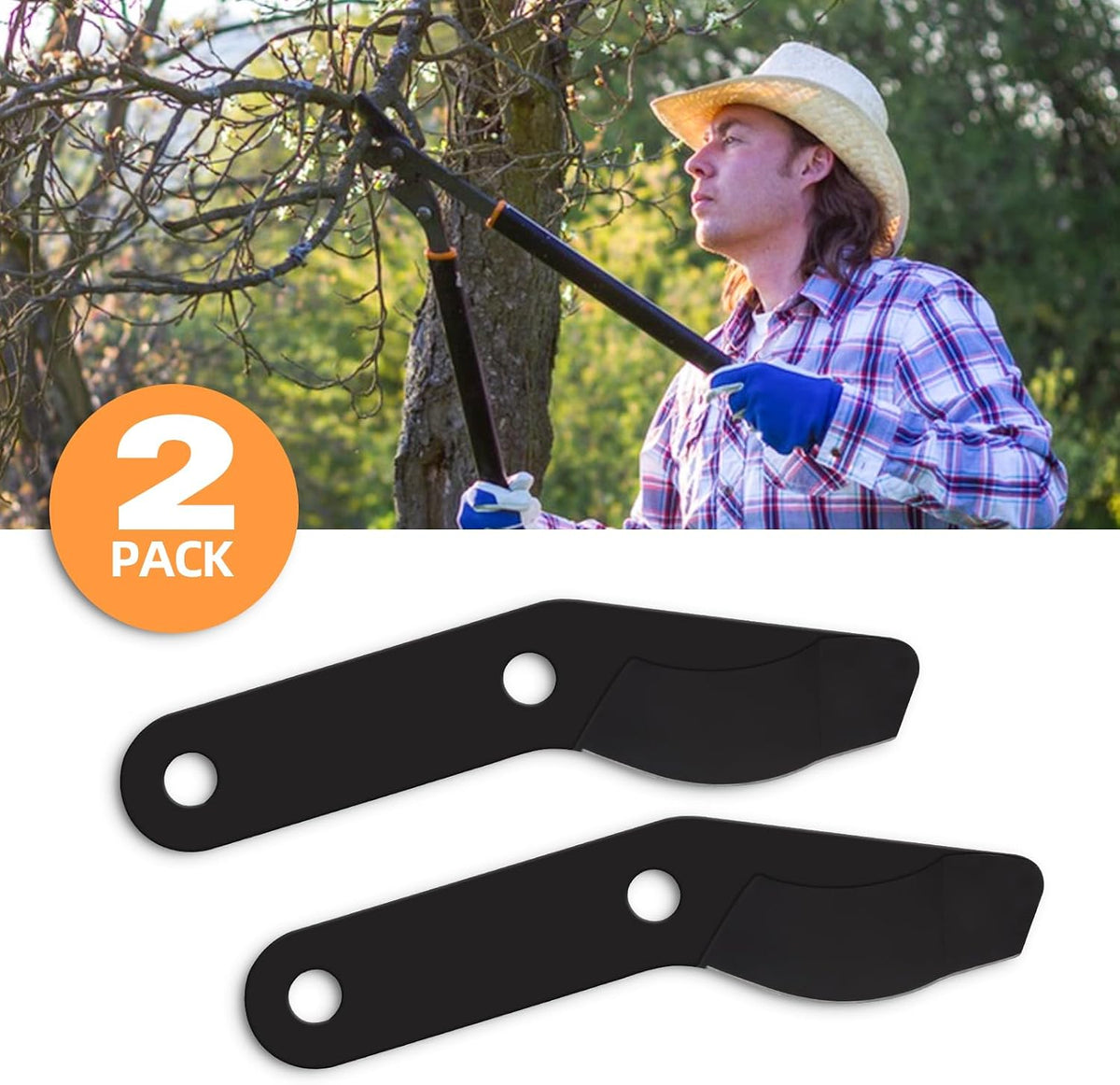 2 PCS Steel Blade for Fiskars Replacement 32" PowerGear 2