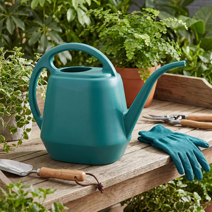 Watering Can Plastic 4 Litre Lightweight Water Sprayer Watering Bottle for Garden Outdoor House Flower Bonsai Plant (Green)