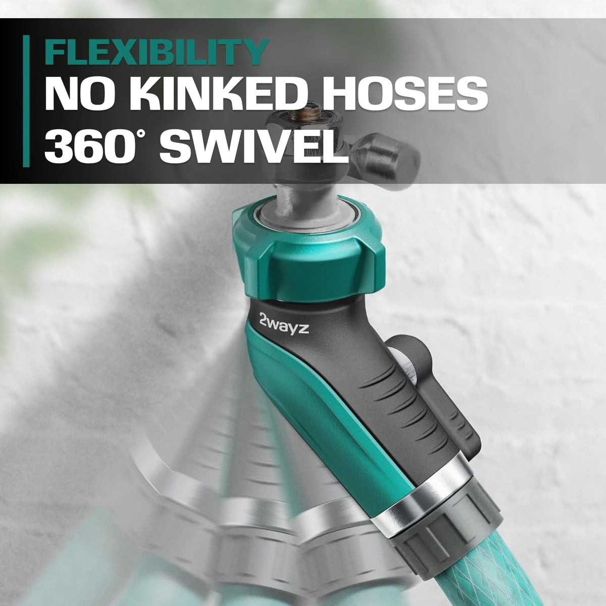 45 Metal Hose Elbow, Heavy Duty Hose Adapter and Angle Connector with Water Shut Off Valve