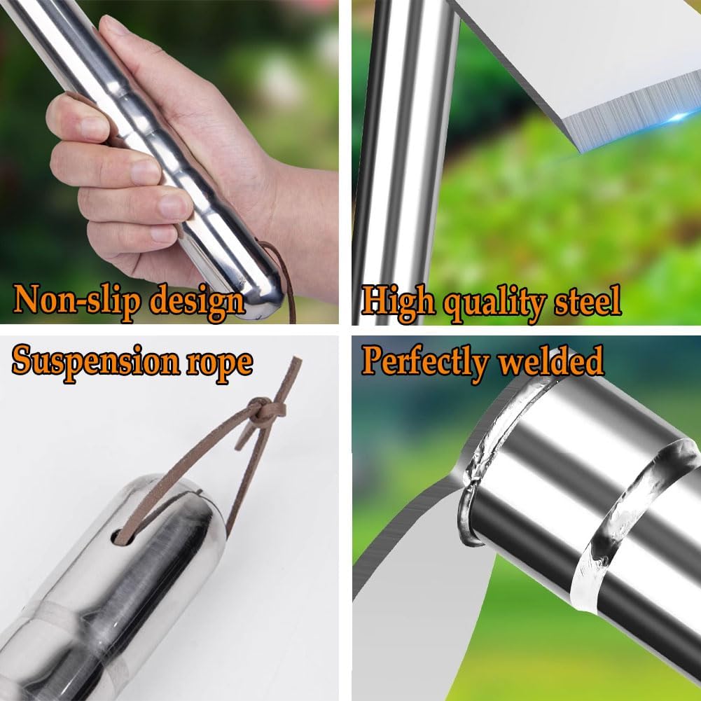 Gardening Hoe, 2 in 1 Shovel and Pickaxe, Digging Hoe Garden Tools Heavy Duty Stainless Steel Vegetable Flower Planting Digging Gadget