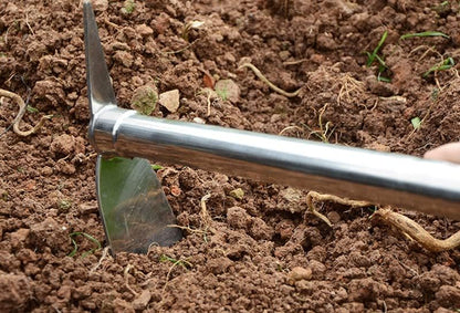 Gardening Hoe, 2 in 1 Shovel and Pickaxe, Digging Hoe Garden Tools Heavy Duty Stainless Steel Vegetable Flower Planting Digging Gadget