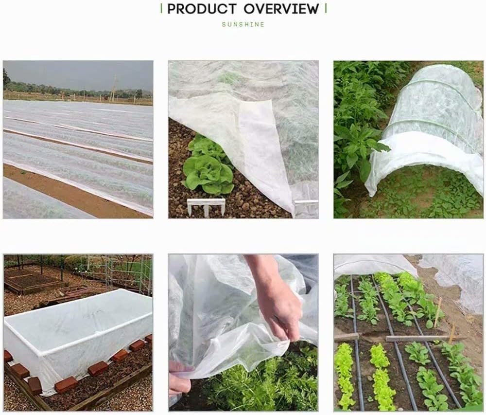 Plant Covers Freeze Protection 0.9oz,5'*50' Frost Blankets for Plants Plant Frost Protection Covers Garden Winter Frost Pests Protection,White