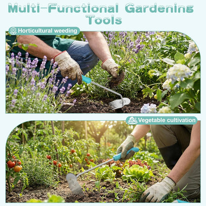 Garden Tools,Weeder Tool,Adopting Ergonomic Handle Design,Weeding Tools,6 Tooth Garden Weed Pulling Tool,Weed Puller Tool Suitable for Farm Planting,Gardening