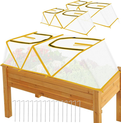 47.2" *14.6" *13.4" Foldable Garden Accelerator Plants Cover Freeze Protection for Raised Bed, Mini Greenhouse Cover with Two Air Hole, Frost Cover for Plant Vegetable Seedling Protector