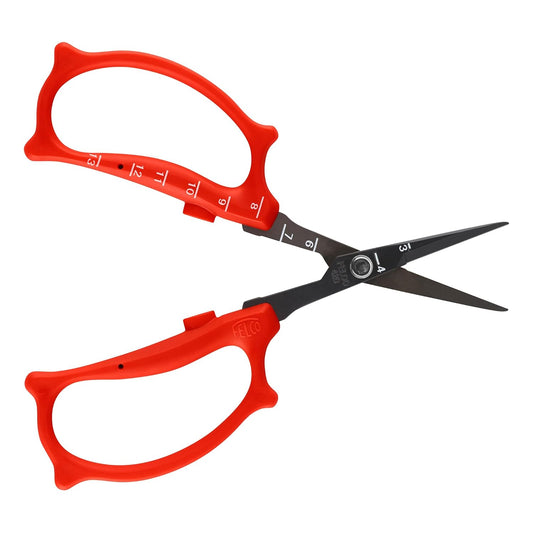 420 Trimming Scissors – 6.1" Garden Clippers with Fine Tip & Non-Stick Blade | Pruning Shears for Gardening | Garden Scissors for Plant with Stainless Steel Blade, Built-In Ruler