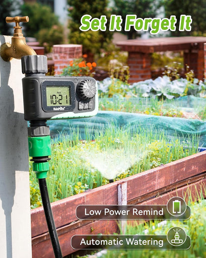 Sprinkler Timer Outdoor, Water Timer for Garden Hose, Programmable Watering Irrigation Timer with Rain Delay/Manual(Plastic)