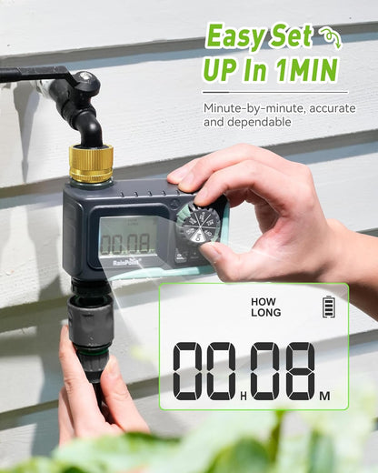 Sprinkler Timer Outdoor, Water Timer for Garden Hose, Programmable Watering Irrigation Timer with Rain Delay/Manual(Plastic)