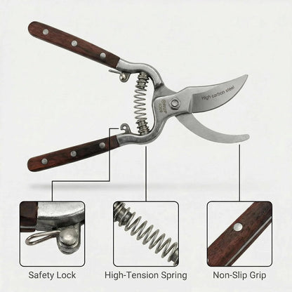 Garden Pruning Shears 2 Pack,Bonsai Trimming Scissors 8"Heavy Duty Garden Scissors Gardening Sharp for Handheld Heavy Duty Hedge Plant Branch Clippers Scissors Pruners Tools