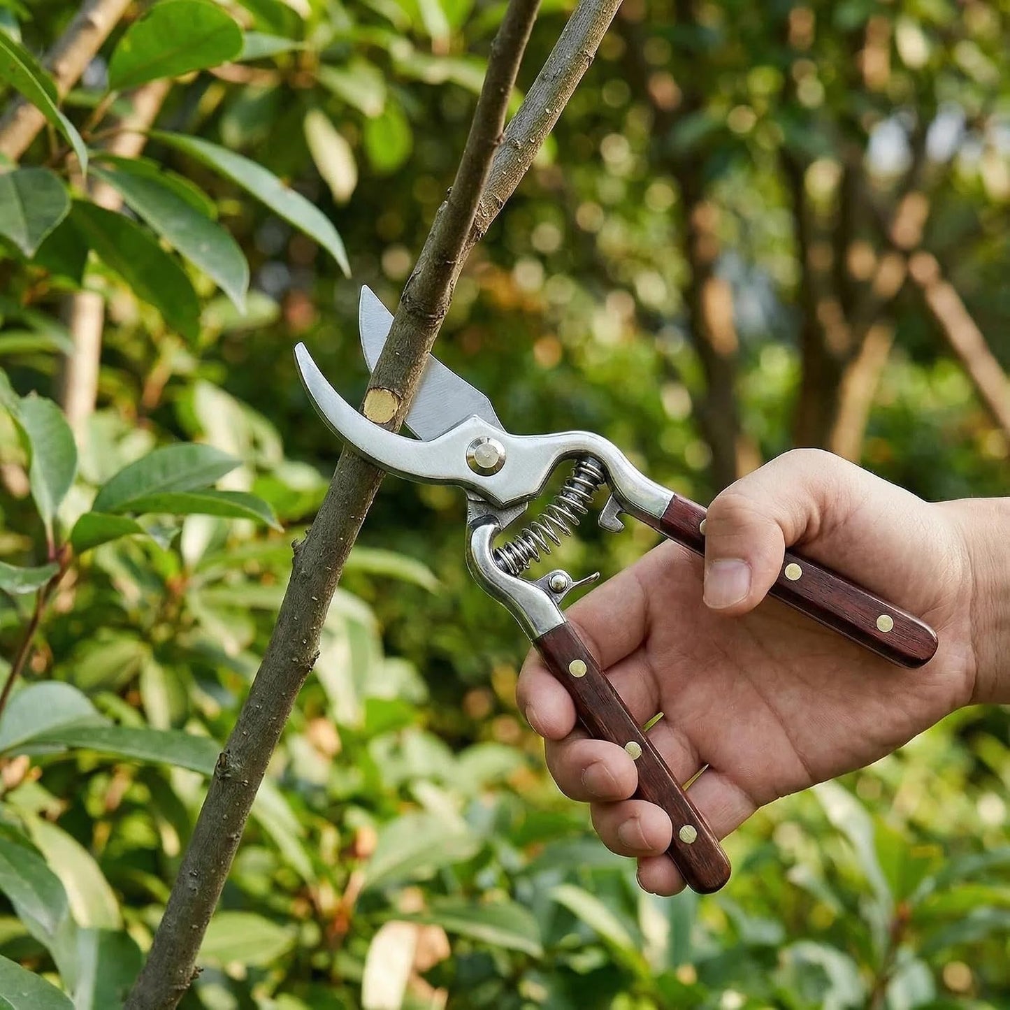 Garden Pruning Shears 2 Pack,Bonsai Trimming Scissors 8"Heavy Duty Garden Scissors Gardening Sharp for Handheld Heavy Duty Hedge Plant Branch Clippers Scissors Pruners Tools
