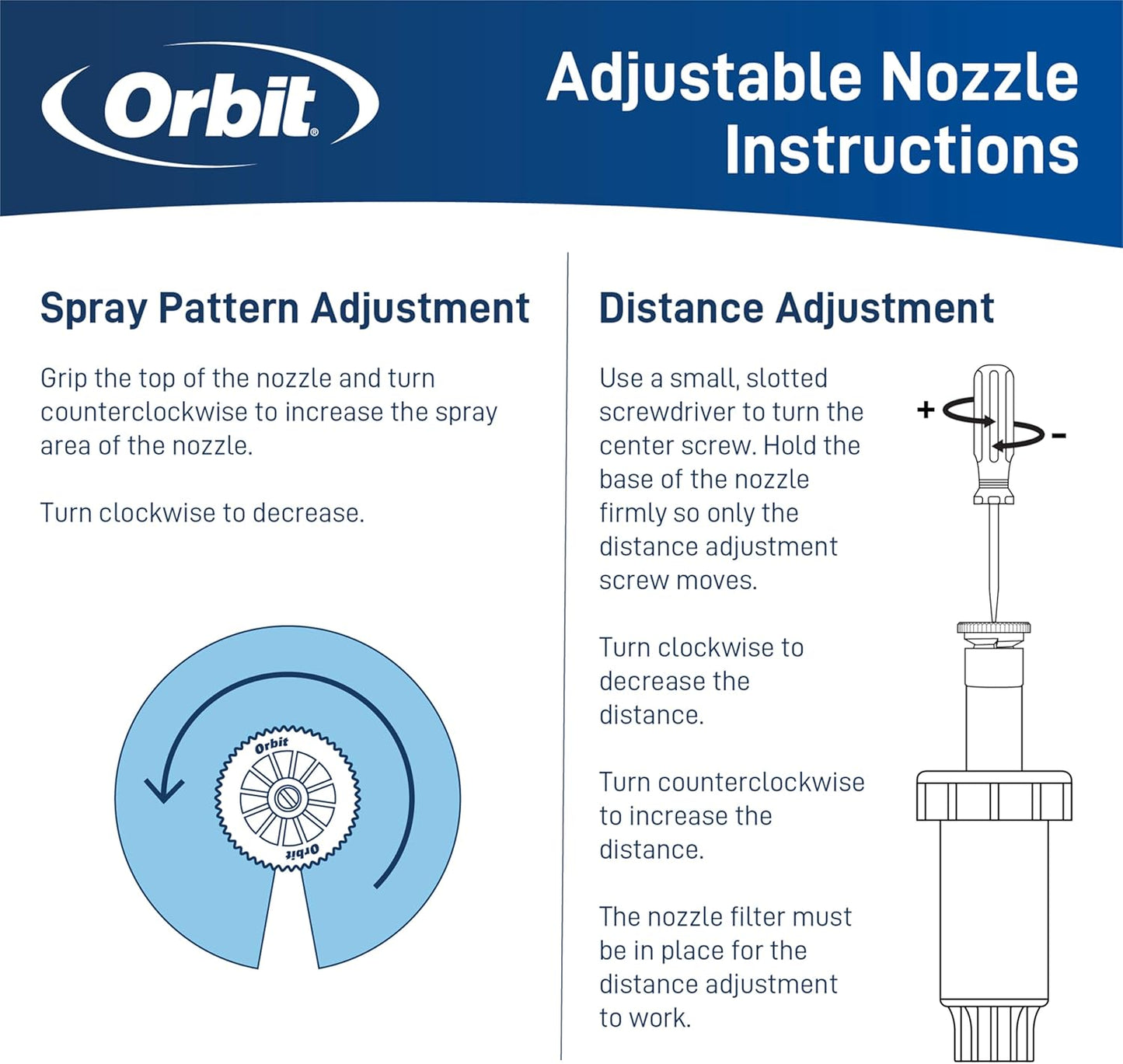 80311-6" Professional Pressure-Regulating Pop-Up Spray Head Sprinkler with 15' Adjustable Pattern Nozzle