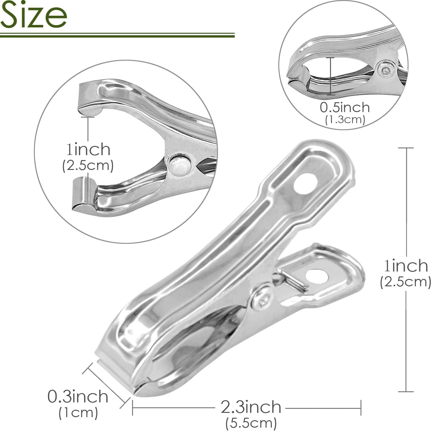 40pcs Stainless Steel Greenhouse Clips – Heavy Duty Windproof Garden Clamps for 1/2", 3/4" Hoops, Row Cover Netting & Shade Cloth, Rust-Proof Plant Cover Clips