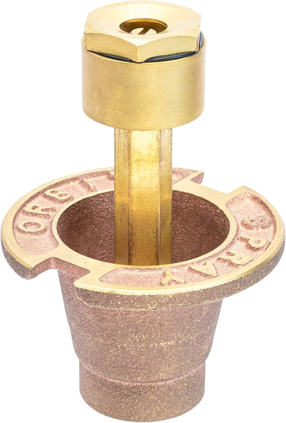 5-Pack 54070 Brass Pop-Up Flush Head Sprinkler with Full Pattern Spray Nozzle